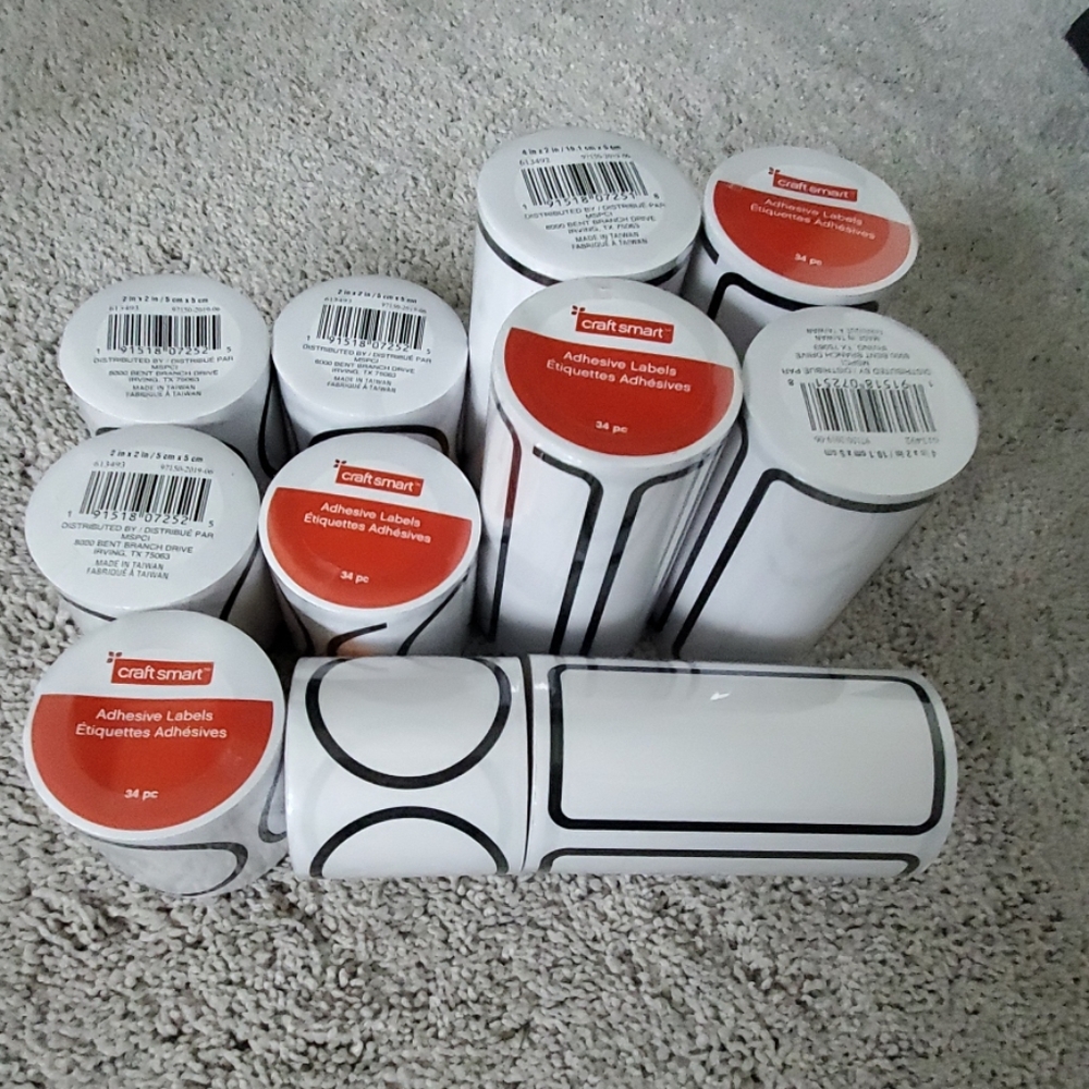 NWT ASSORTED ADHESIVE LABELS